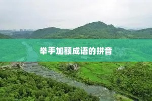 举手加额成语的拼音