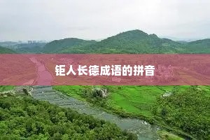 钜人长德成语的拼音