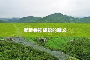 聚精会神成语的释义