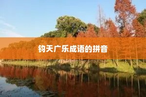 钧天广乐成语的拼音