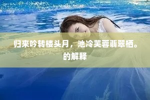 归来吟转楼头月，池冷芙蓉翡翠栖。的解释