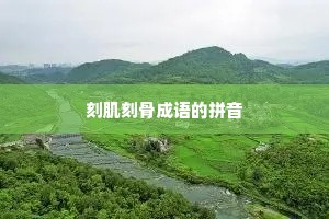 刻肌刻骨成语的拼音