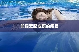 叩阍无路成语的解释