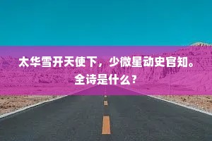 太华雪开天使下，少微星动史官知。全诗是什么？