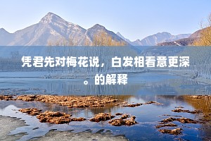 凭君先对梅花说，白发相看意更深。的解释