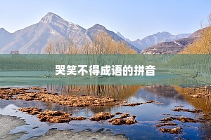 哭笑不得成语的拼音
