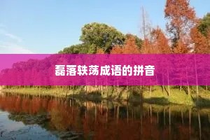 磊落轶荡成语的拼音
