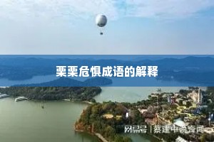 栗栗危惧成语的解释