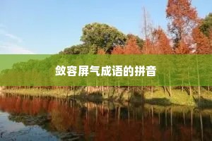 敛容屏气成语的拼音