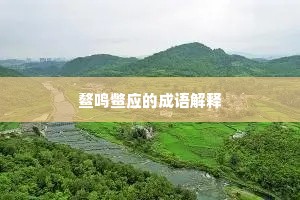 鳌鸣鳖应的成语解释