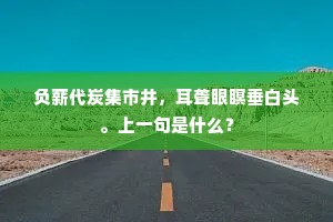 负薪代炭集市井，耳聋眼瞑垂白头。上一句是什么？