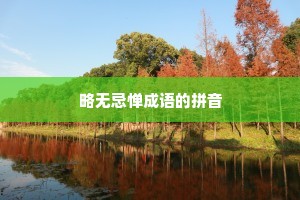 略无忌惮成语的拼音