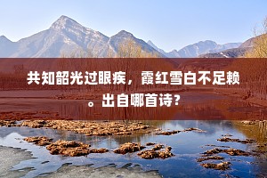 共知韶光过眼疾，霞红雪白不足赖。出自哪首诗？