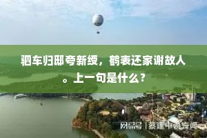 驷车归邸夸新绶，鹤表还家谢故人。上一句是什么？