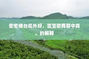 密密楼台花外好，蚩蚩歌舞醉中真。的解释