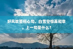 好风吹堕檀心句，白雪空惊寡和章。上一句是什么？