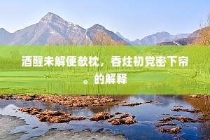 酒酲未解便欹枕，香炷初党密下帘。的解释