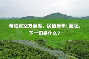 帝临宣室方前席，民值唐年恥画冠。下一句是什么？