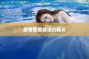 柔情蜜意成语的释义