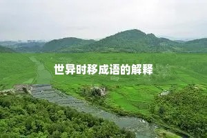 世异时移成语的解释