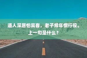 道人深居怕宾客，老子频年惯行役。上一句是什么？