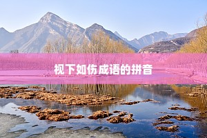 视下如伤成语的拼音