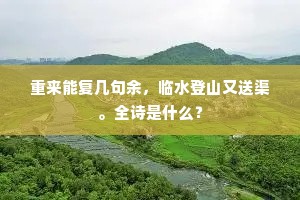 重来能复几句余，临水登山又送渠。全诗是什么？