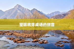 望眼将穿成语的拼音