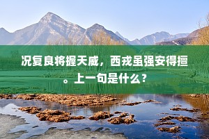 况复良将握天威，西戎虽强安得擅。上一句是什么？