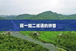 闻一知二成语的拼音