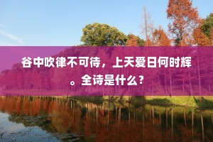 谷中吹律不可待，上天爱日何时辉。全诗是什么？