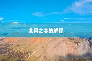 北风之恋的解释