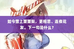 如今雪上萧萧鬓，更相思、连夜花发。下一句是什么？