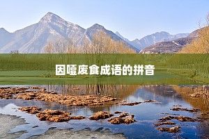 因噎废食成语的拼音