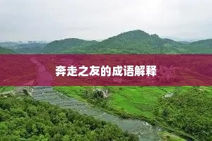 奔走之友的成语解释