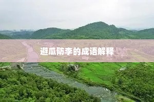 避瓜防李的成语解释