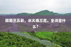 阴阳烹五彩，水火炼三花。全诗是什么？