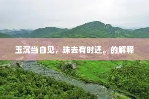 玉沉当自见，珠去有时还。的解释