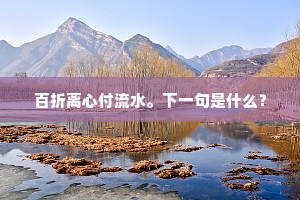 百折离心付流水。下一句是什么？