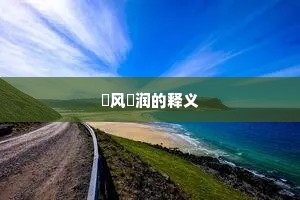 抃风儛润的释义