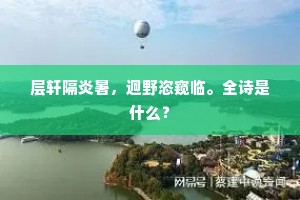 层轩隔炎暑，迥野恣窥临。全诗是什么？