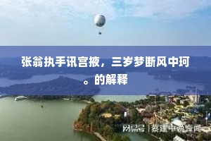 张翁执手讯宫掖，三岁梦断风中珂。的解释