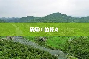 炳炳烺烺的释义