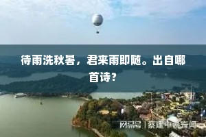 待雨洗秋暑，君来雨即随。出自哪首诗？