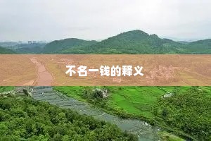 不名一钱的释义