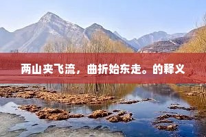 两山夹飞流，曲折始东走。的释义