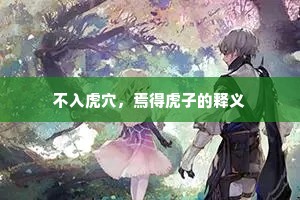 不入虎穴，焉得虎子的释义