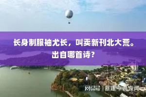 长身制服袖尤长，叫卖新刊北大荒。出自哪首诗？