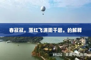 春寂寂。落红飞满阑干碧。的解释