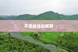 不足挂齿的解释